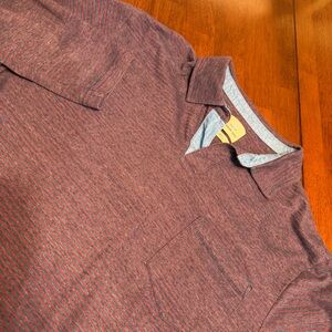Johnnie O Hangin Out Long Sleeve Striped Polo Rugby Shirt Mens Small Beach Prep